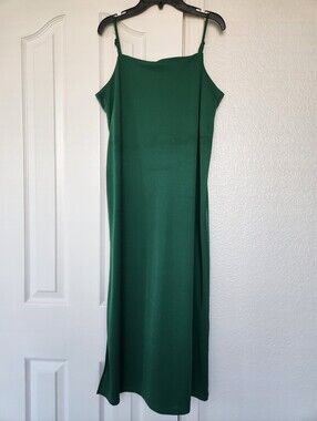 h&m green slip dress | Dresses | Hm Ruched Satin Style Small Nwt CG_Midi dresses